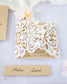 "Délicate" - Faire-part de mariage laser cut élégant et romantique avec dorure or - Wedding stationery - Création Luxe Carterie Studio