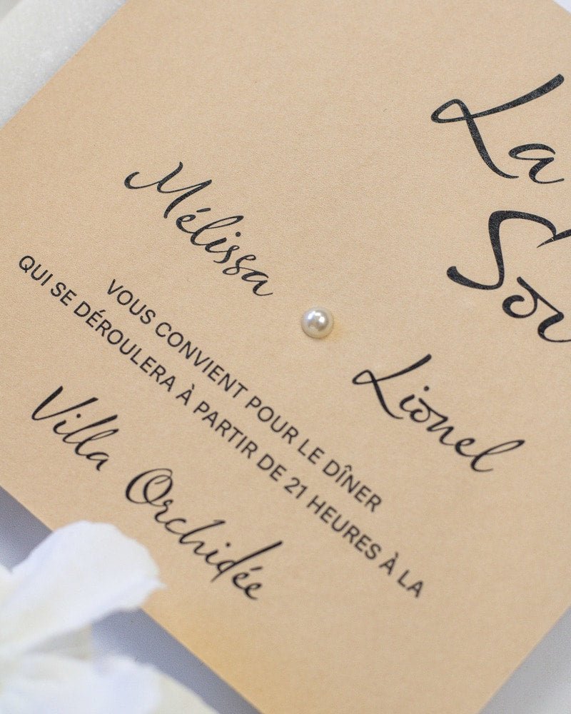 Délicate - Faire - part - Faire - part seul - Sans enveloppe - Luxe Carterie Studio