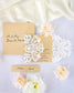 "Délicate" - Faire-part de mariage laser cut élégant et romantique avec dorure or - Wedding stationery - Création Luxe Carterie Studio