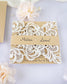 "Délicate" - Faire-part de mariage laser cut élégant et romantique avec dorure or - Wedding stationery - Création Luxe Carterie Studio