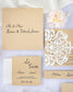 "Délicate" - Faire-part de mariage laser cut élégant et romantique avec dorure or - Wedding stationery - Création Luxe Carterie Studio