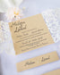"Délicate" - Faire-part de mariage laser cut élégant et romantique avec dorure or - Wedding stationery - Création Luxe Carterie Studio