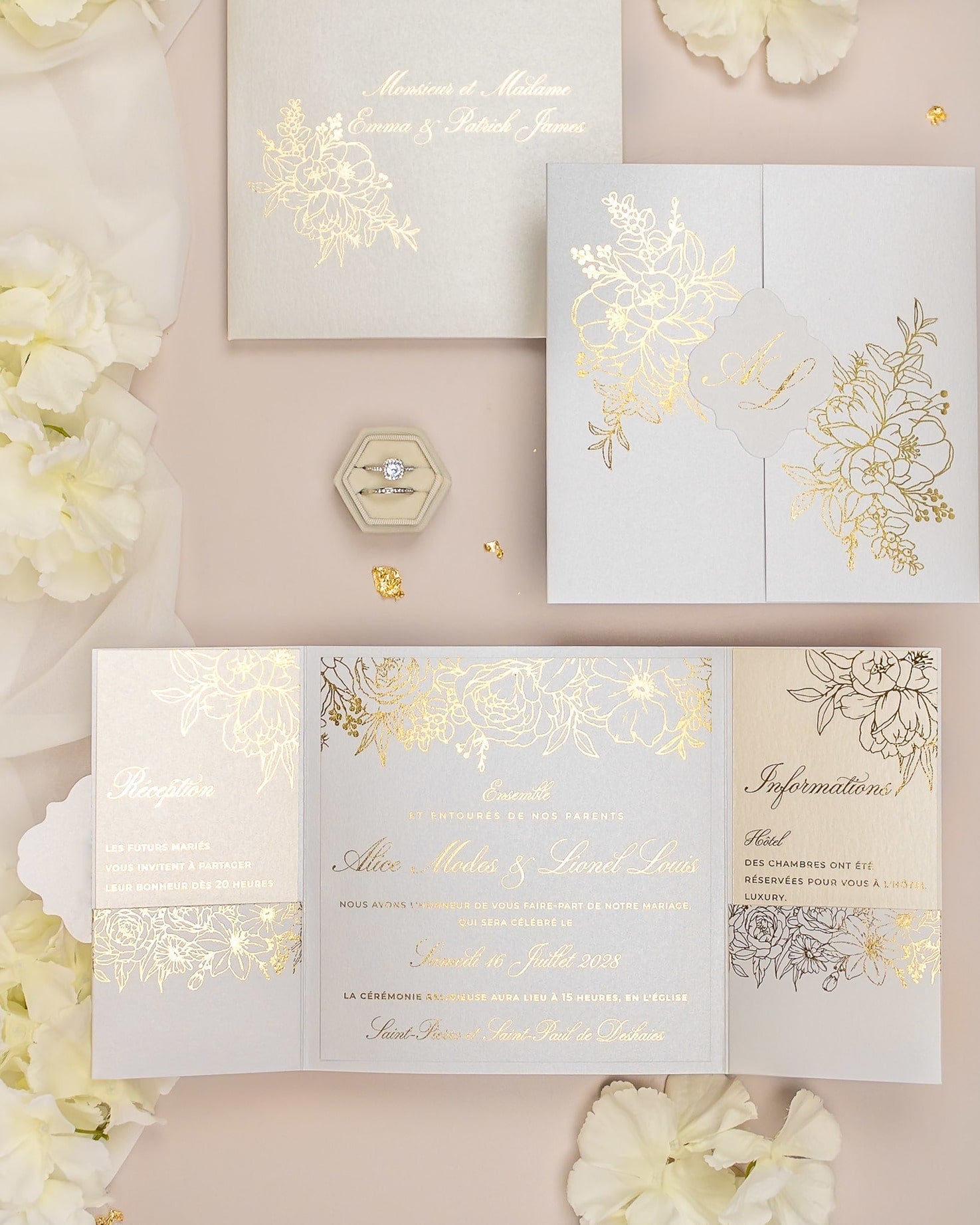 Dona - Echantillon - Faire - part - Luxe Carterie Studio