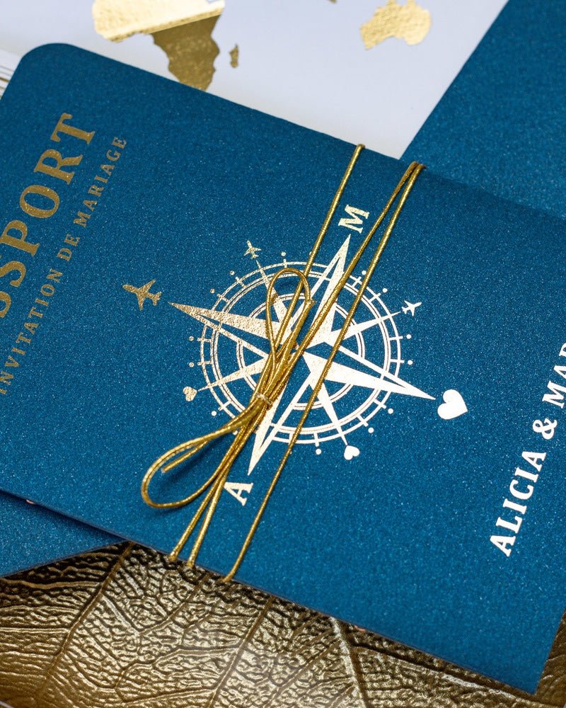 Donya - Passeport - Faire - part - Sans pochette - Aucune enveloppe - Luxe Carterie Studio