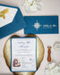 "Donya - Passeport" - Faire-part de mariage passeport, wedding destination, chic, original et romantique avec dorure or - Création Luxe Carterie Studio