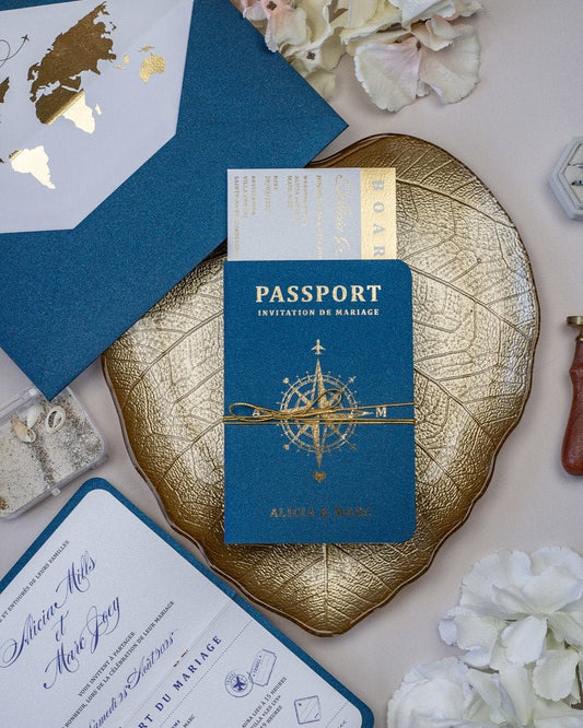 Donya - Passeport - Echantillon - Faire - part - Luxe Carterie Studio