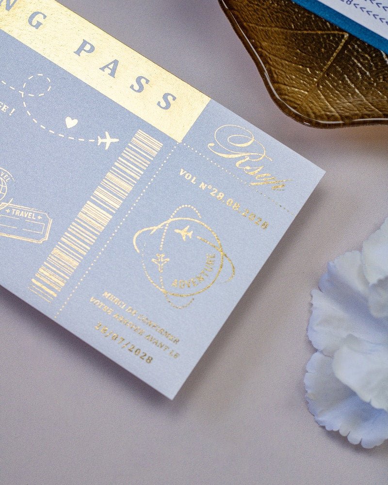 Donya - Passeport - Echantillon - Faire - part - Luxe Carterie Studio
