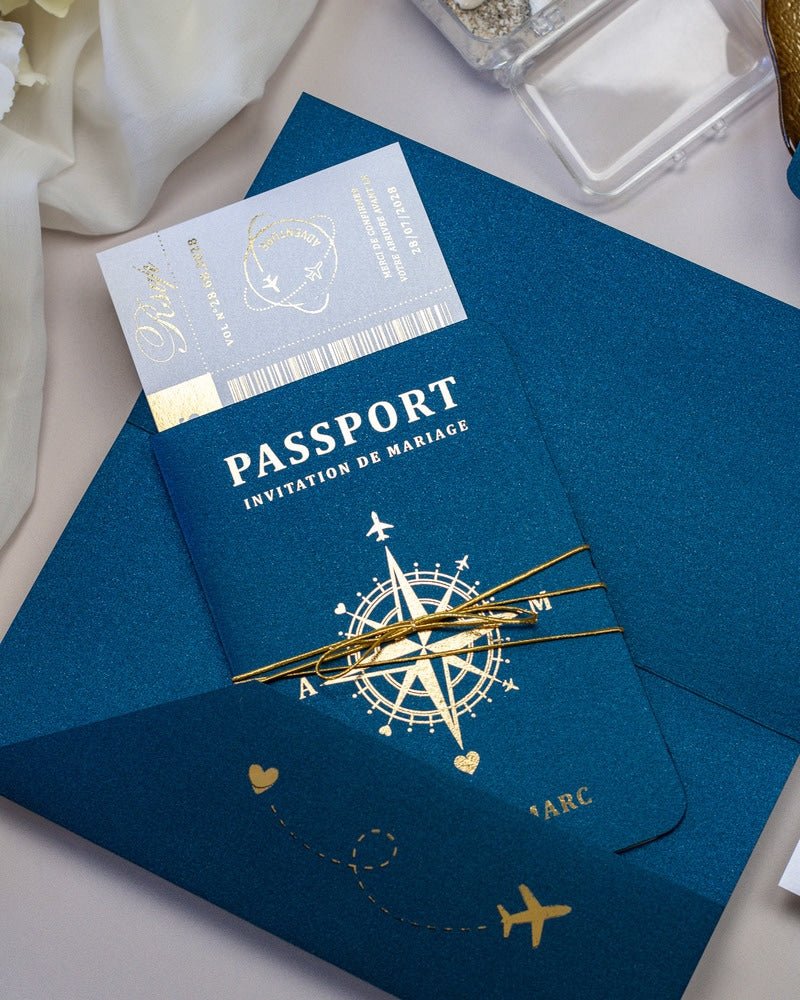 Donya - Passeport - Echantillon - Faire - part - Luxe Carterie Studio