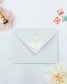 DOUCEUR - Enveloppe épaisse Initiales - Enveloppe - 12 cm x 16.5 cm - Luxe Carterie Studio