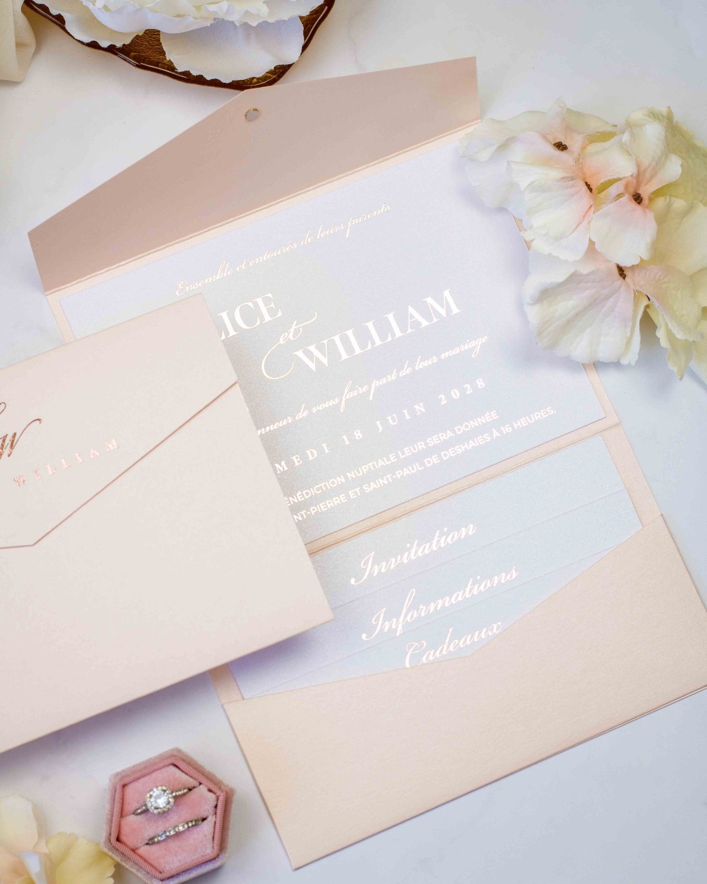 Ebony - Echantillon - Faire - part - Luxe Carterie Studio