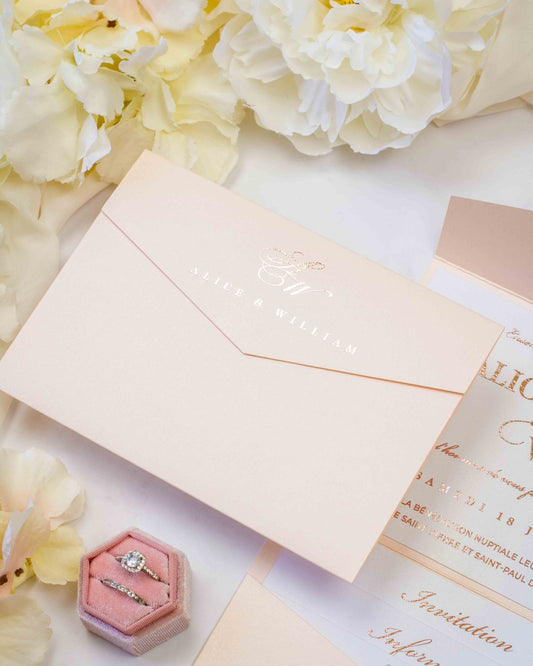 Ebony - Echantillon - Faire - part - Luxe Carterie Studio