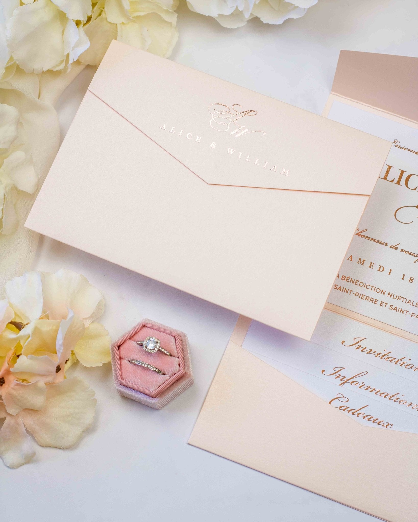 Ebony - Echantillon - Faire - part - Luxe Carterie Studio
