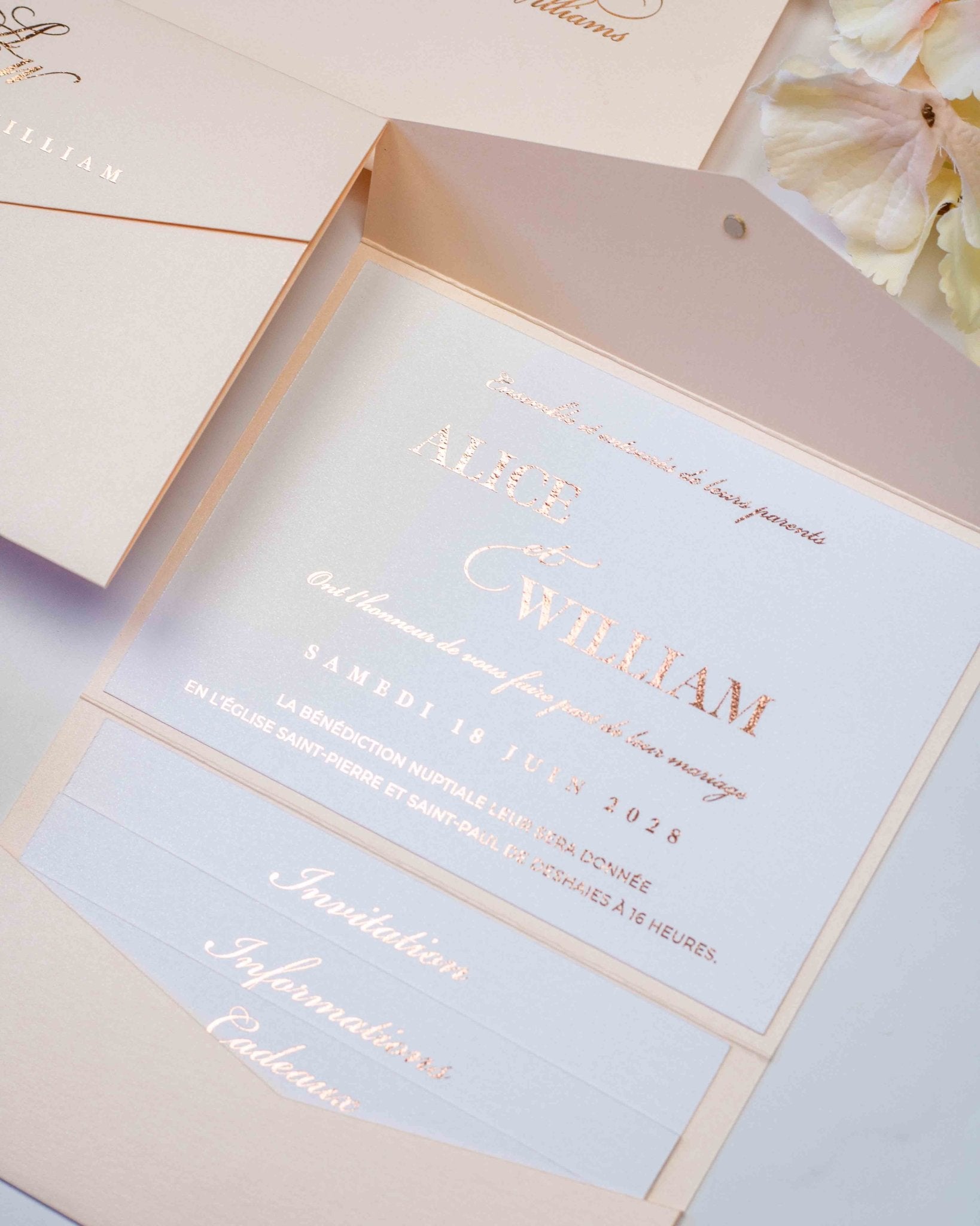 Ebony - Echantillon - Faire - part - Luxe Carterie Studio