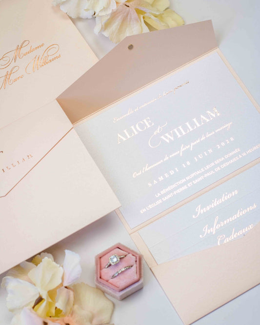 Ebony - Echantillon - Faire - part - Luxe Carterie Studio