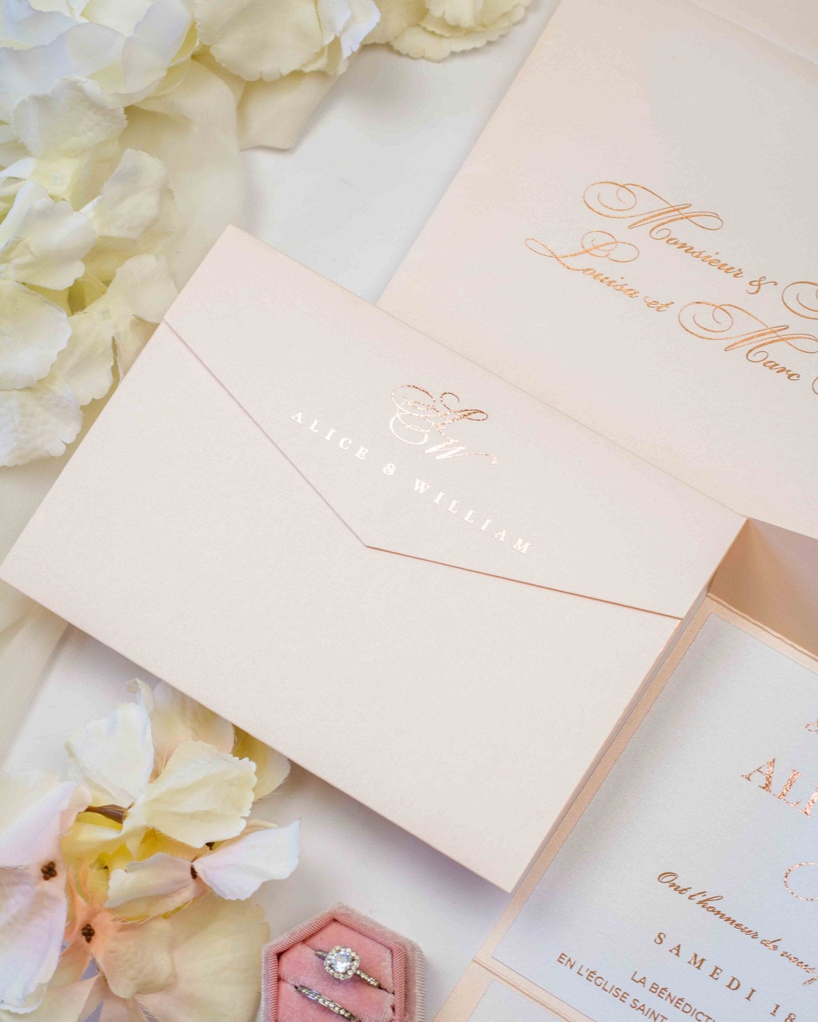 Ebony - Echantillon - Faire - part - Luxe Carterie Studio