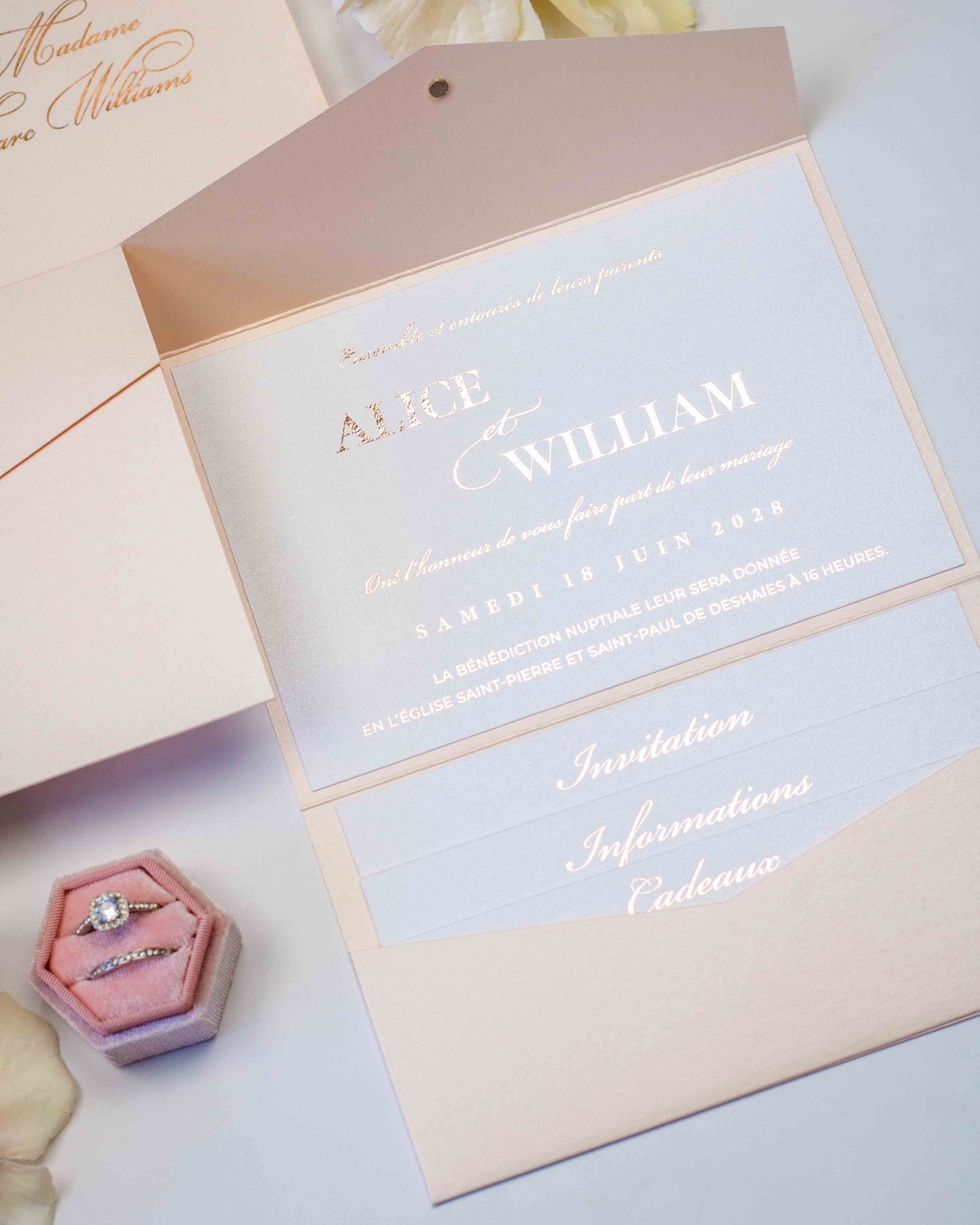 Ebony - Echantillon - Faire - part - Luxe Carterie Studio