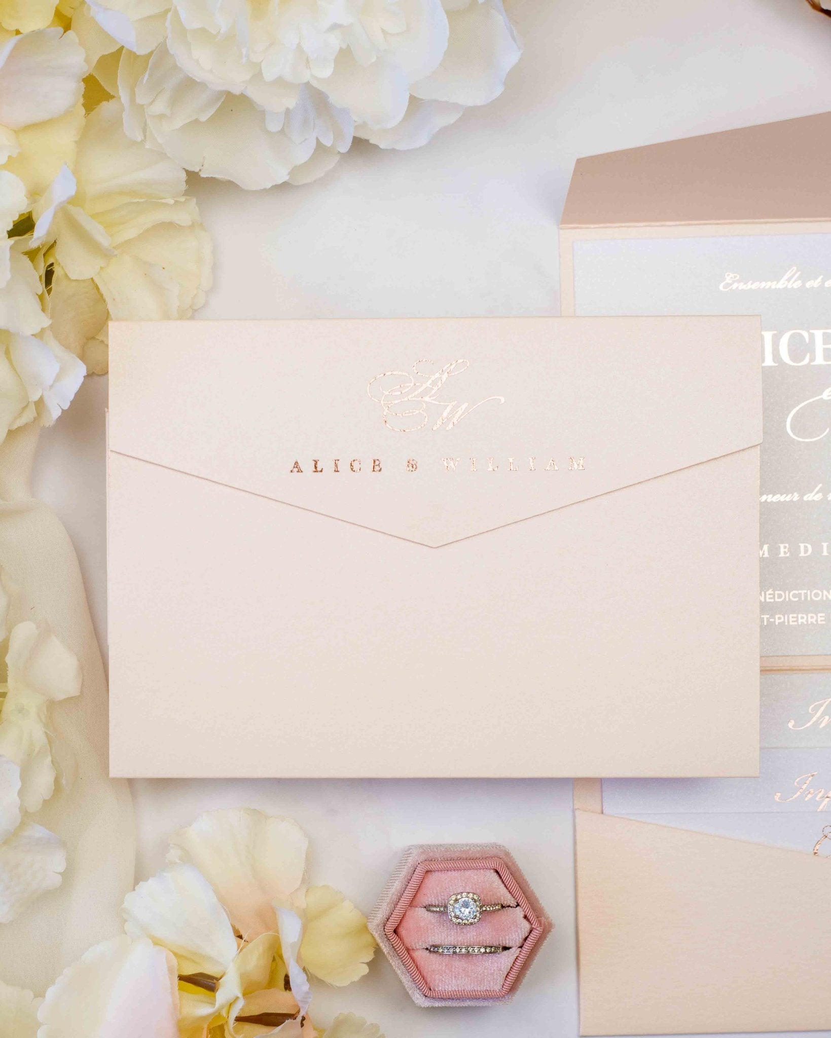 Ebony - Echantillon - Faire - part - Luxe Carterie Studio