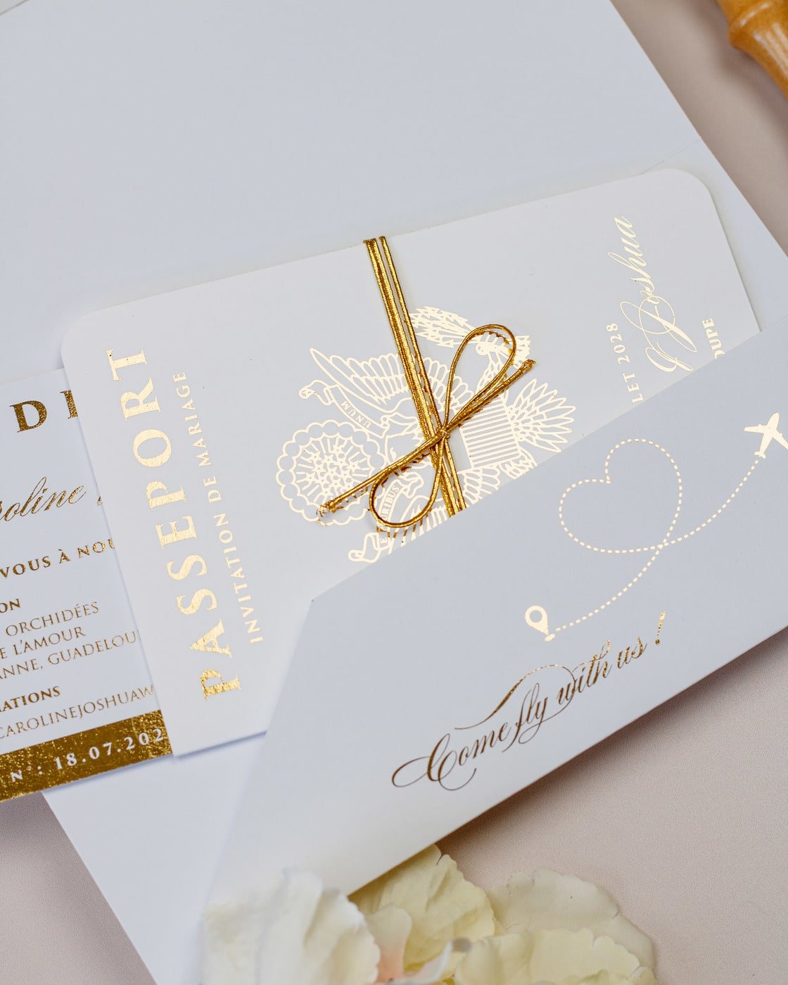 Eda - Passeport - Echantillon - Faire - part - Luxe Carterie Studio