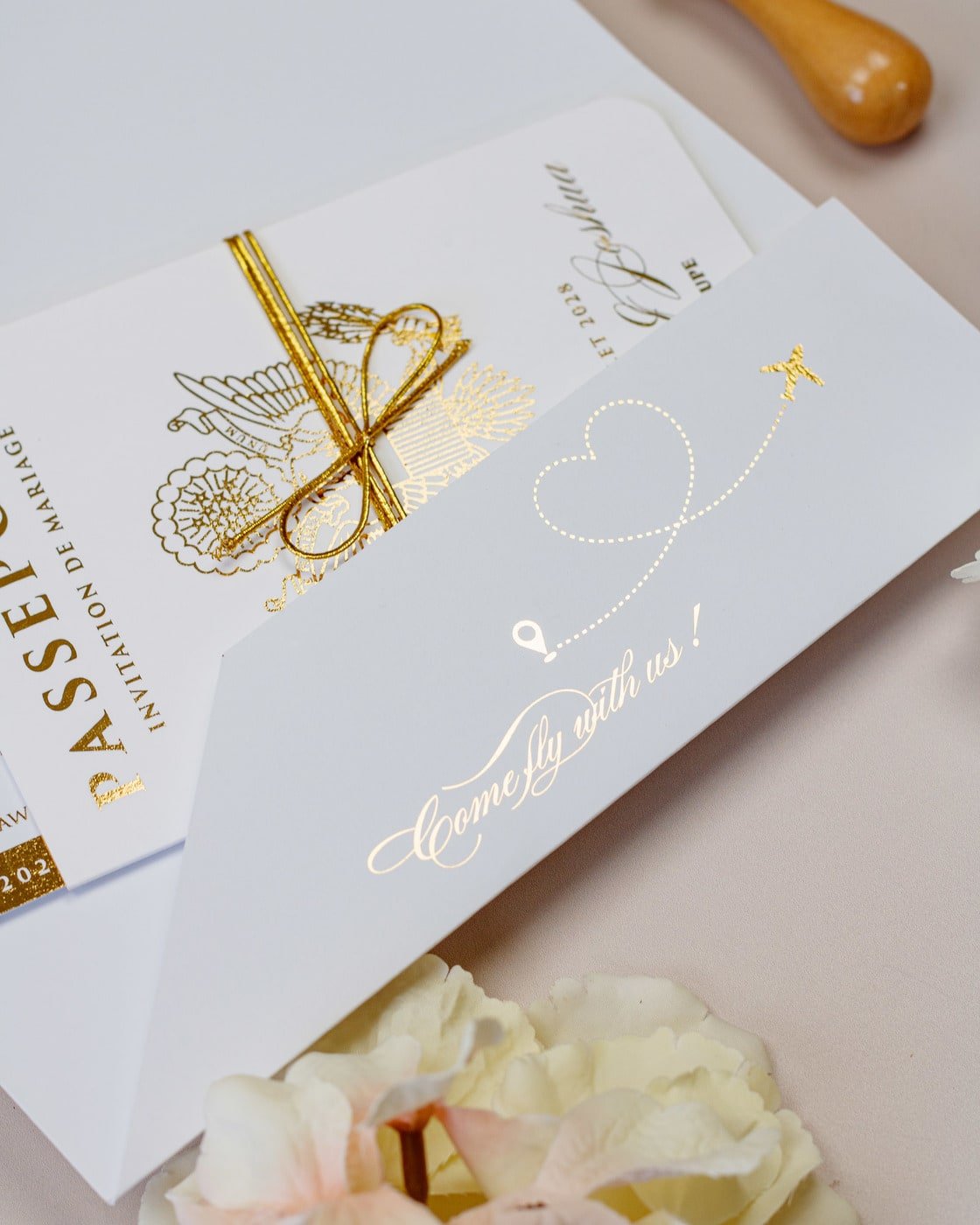 Eda - Passeport - Echantillon - Faire - part - Luxe Carterie Studio