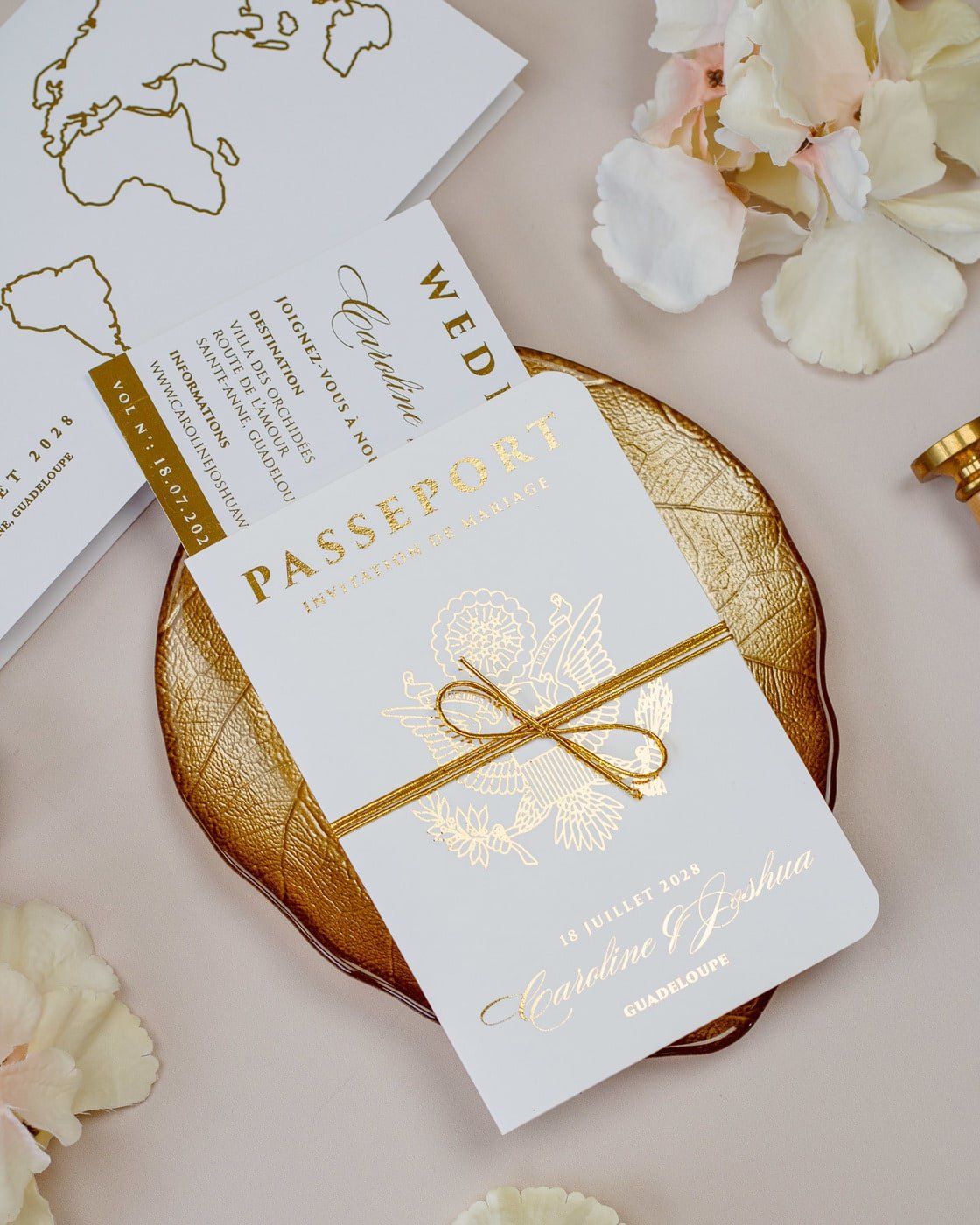 Eda - Passeport - Echantillon - Faire - part - Luxe Carterie Studio