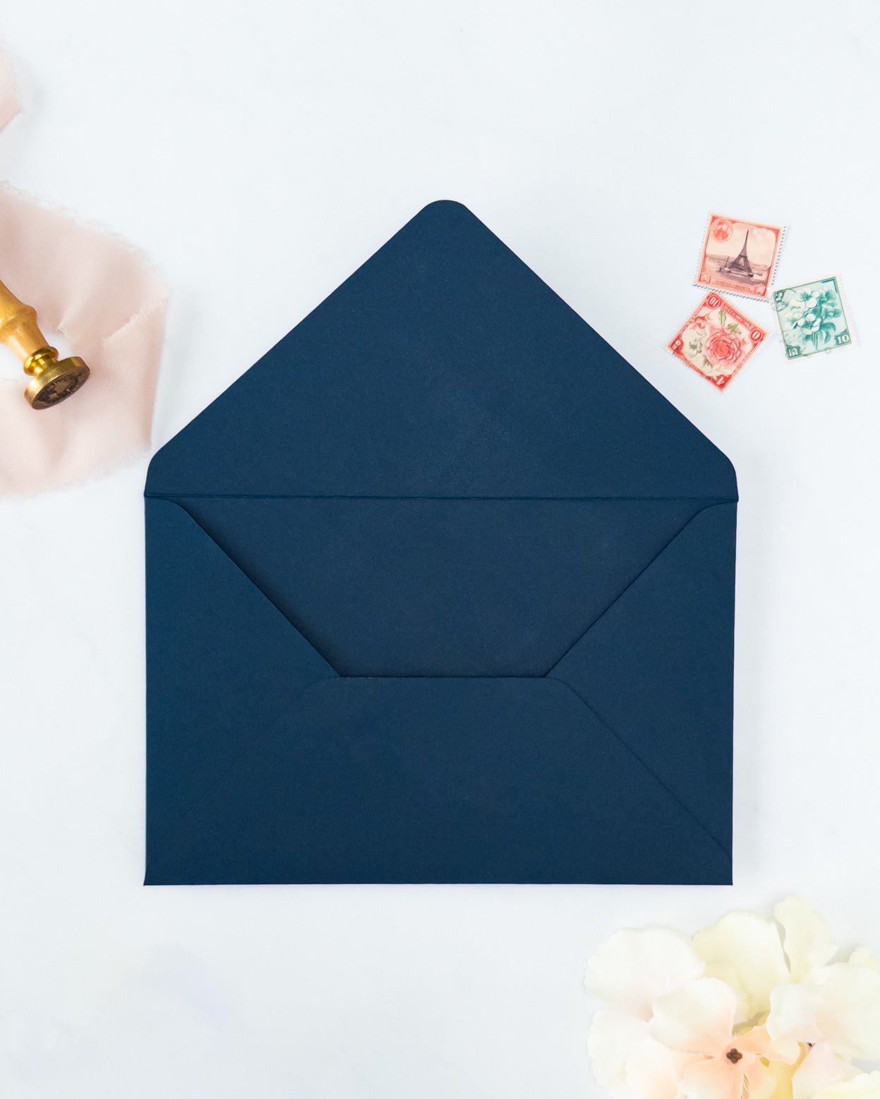 ELANZA - Enveloppe épaisse avec Dorure - Enveloppe - 12 cm x 16.5 cm - Luxe Carterie Studio