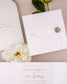 "Ellen" - Faire-part de mariage luxueux, chic et élégant avec dorure argent – Wedding stationery - Création Luxe Carterie Studio