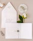 "Ellen" - Faire-part de mariage luxueux, chic et élégant avec dorure argent – Wedding stationery - Création Luxe Carterie Studio