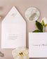 "Ellen" - Faire-part de mariage luxueux, chic et élégant avec dorure argent – Wedding stationery - Création Luxe Carterie Studio