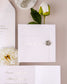 "Ellen" - Faire-part de mariage luxueux, chic et élégant avec dorure argent – Wedding stationery - Création Luxe Carterie Studio