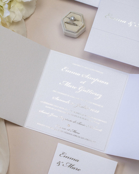 Ellen - Echantillon - Faire - part - Luxe Carterie Studio