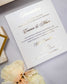 "Emilie" - Faire-part de mariage chic, élégant et romantique avec dorure or - Wedding stationery - Création Luxe Carterie Studio