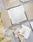 "Emilie" - Faire-part de mariage chic, élégant et romantique avec dorure or - Wedding stationery - Création Luxe Carterie Studio
