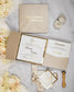 "Emilie" - Faire-part de mariage chic, élégant et romantique avec dorure or - Wedding stationery - Création Luxe Carterie Studio