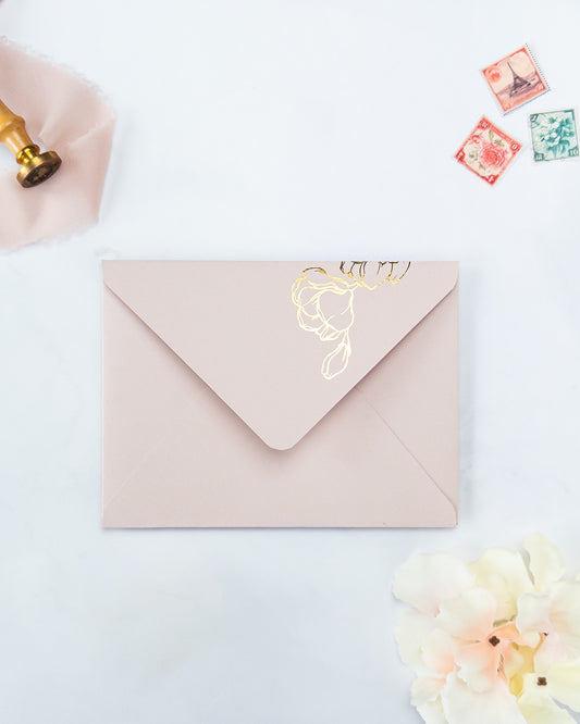 NAYA - Enveloppe épaisse avec Dorure