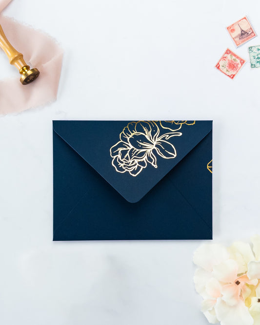 MALVA - Enveloppe épaisse avec Dorure