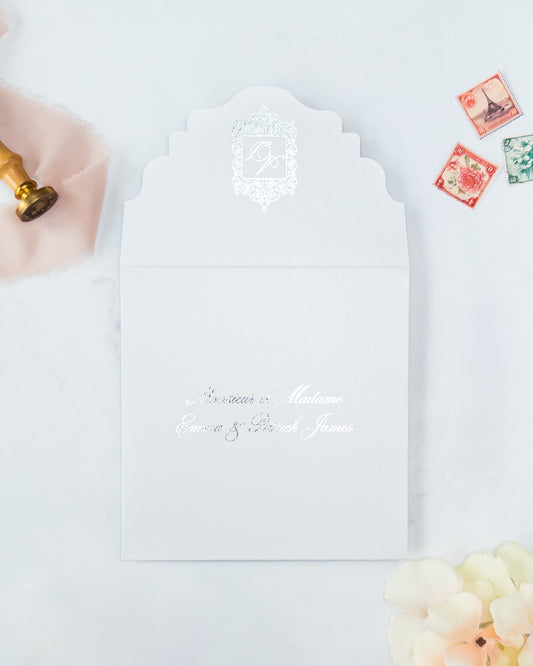 ELORA - Enveloppe épaisse Initiales