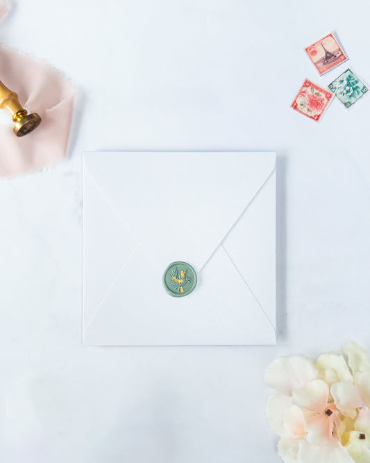 HALO - Enveloppe épaisse avec Cachet de cire