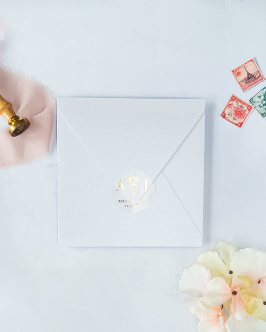 PERLINE - Enveloppe épaisse avec Sticker