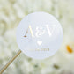 "Erica - Sticker" - Faire-part de mariage chic, élégant et romantique avec dorure or - Wedding stationery - Création Luxe Carterie Studio