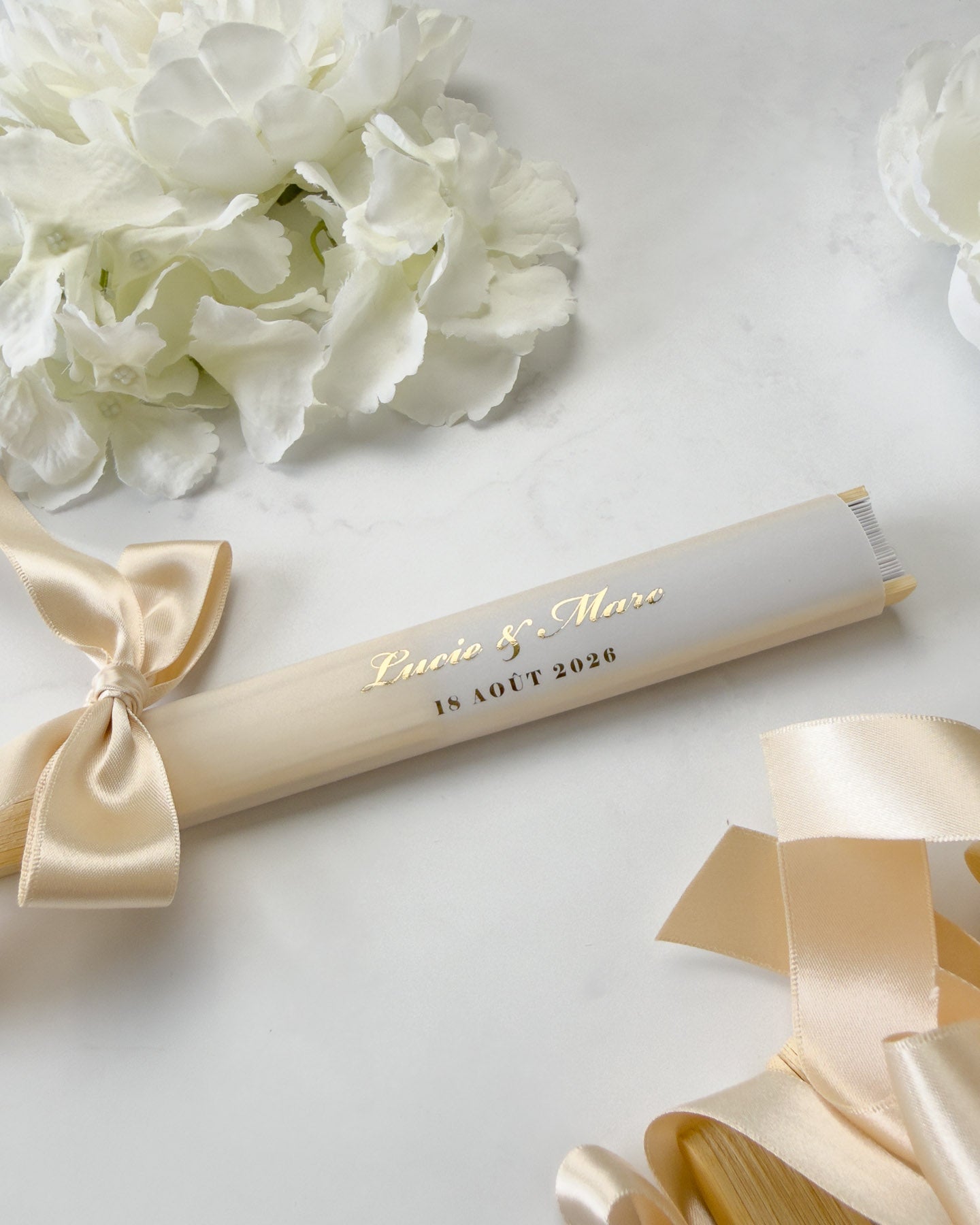 Etiquette Mella - pour Eventail (éventail non inclus) - Cadeaux d'invités - Luxe Carterie Studio