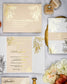 "Eva" - Faire-part de mariage chic, élégant et romantique avec dorure or - Wedding stationery - Création Luxe Carterie Studio