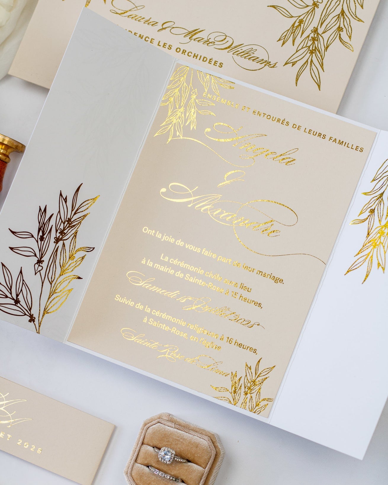 Eva - Echantillon - Faire - part - Luxe Carterie Studio