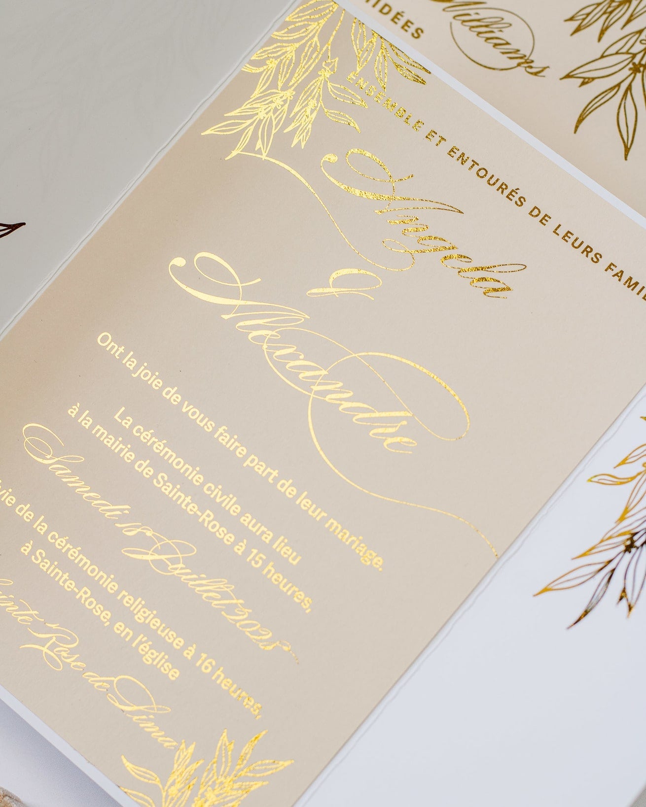 Eva - Echantillon - Faire - part - Luxe Carterie Studio