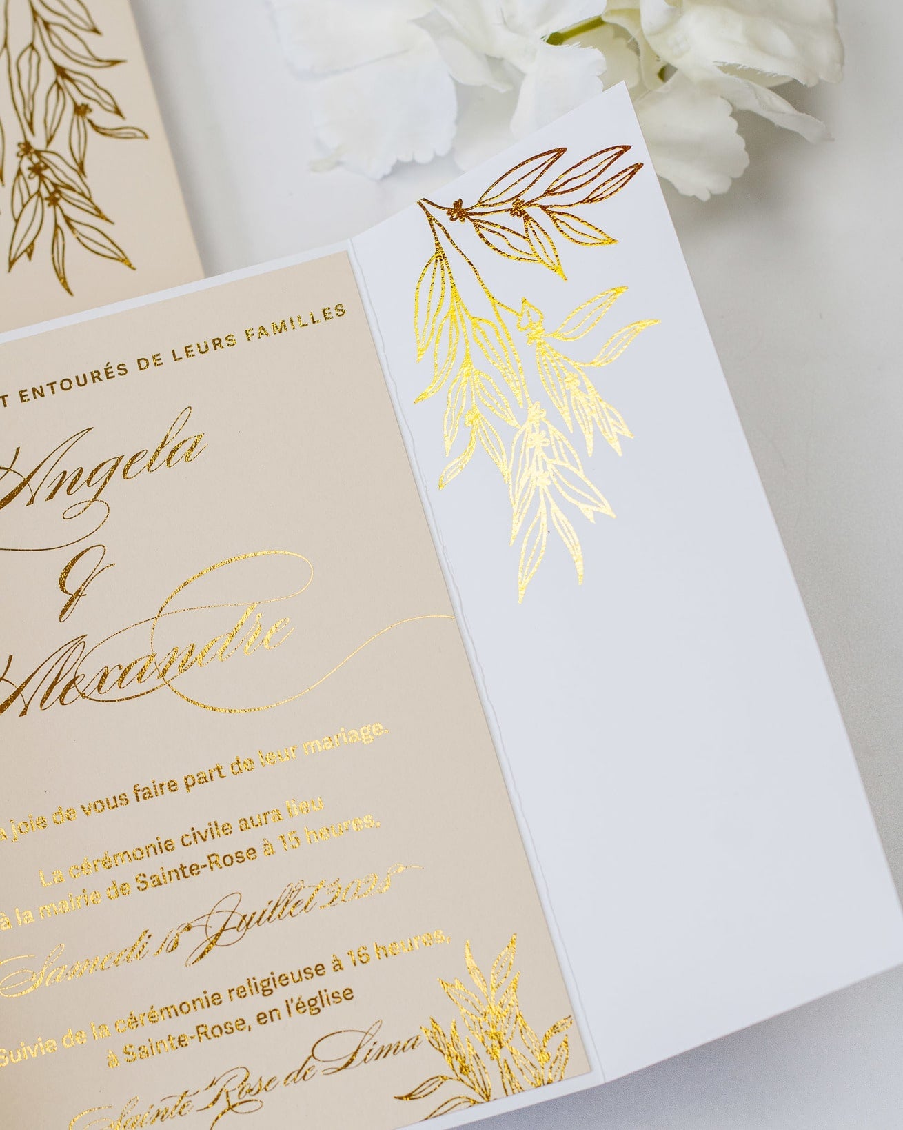 Eva - Echantillon - Faire - part - Luxe Carterie Studio