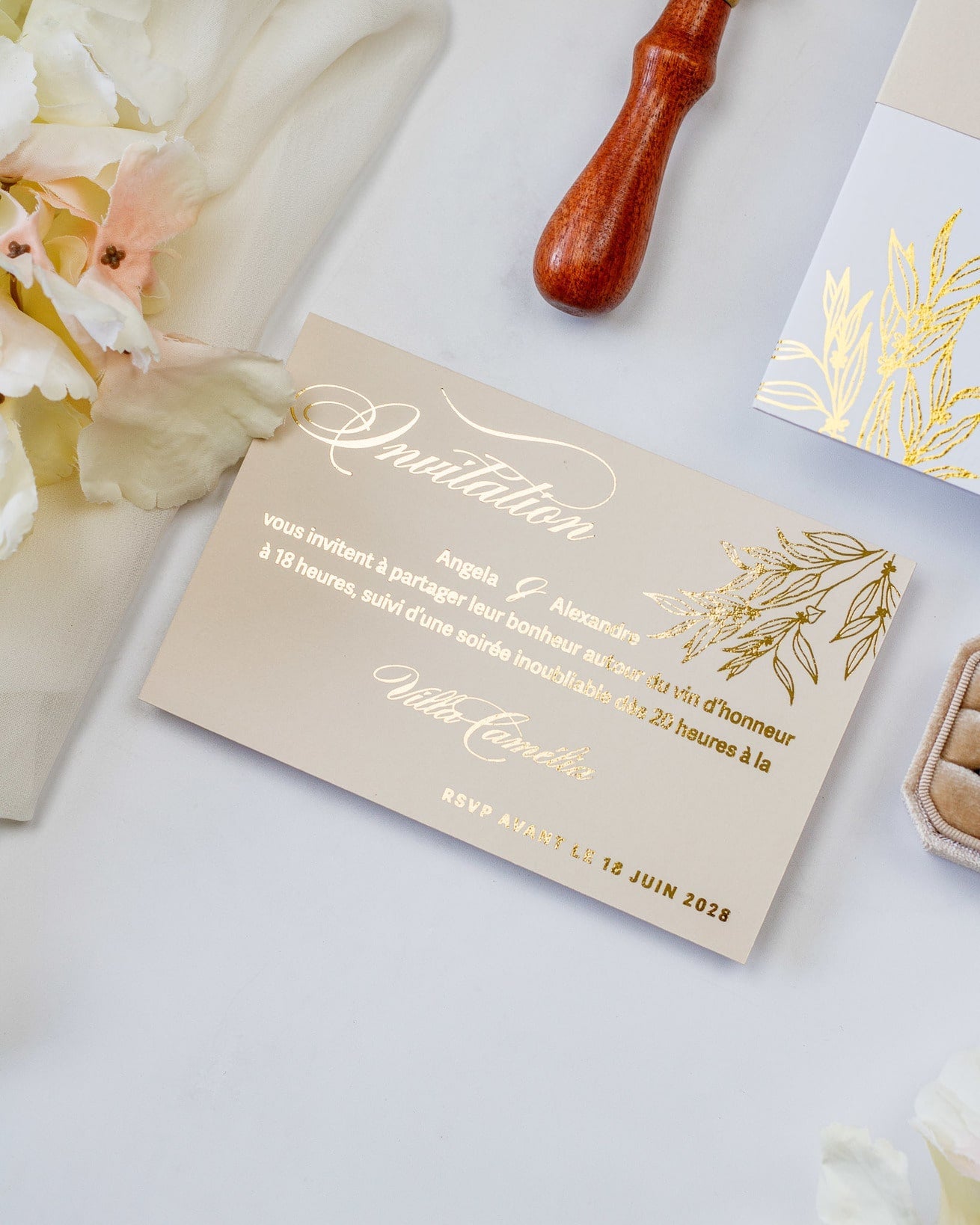 Eva - Echantillon - Faire - part - Luxe Carterie Studio