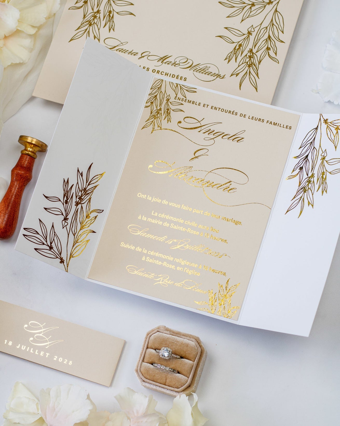 Eva - Echantillon - Faire - part - Luxe Carterie Studio