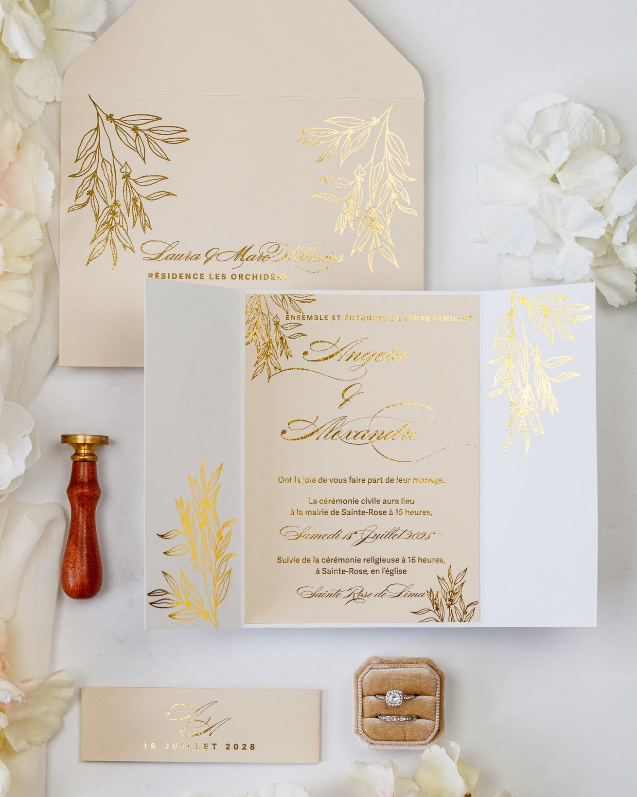 Eva - Echantillon - Faire - part - Luxe Carterie Studio