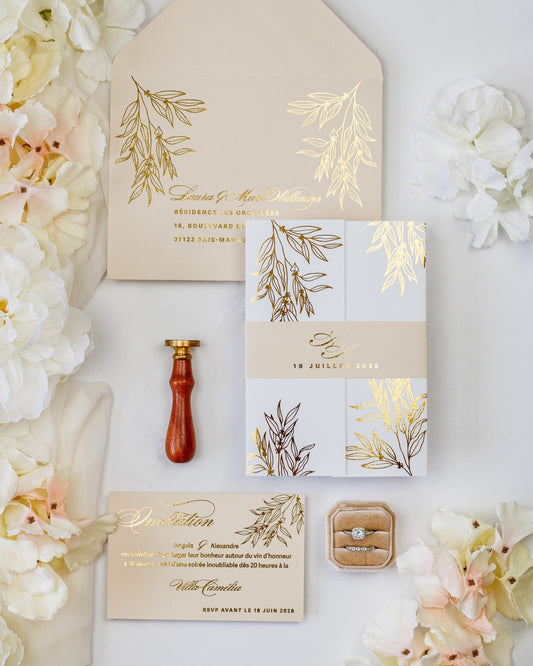 Eva - Echantillon - Faire - part - Luxe Carterie Studio