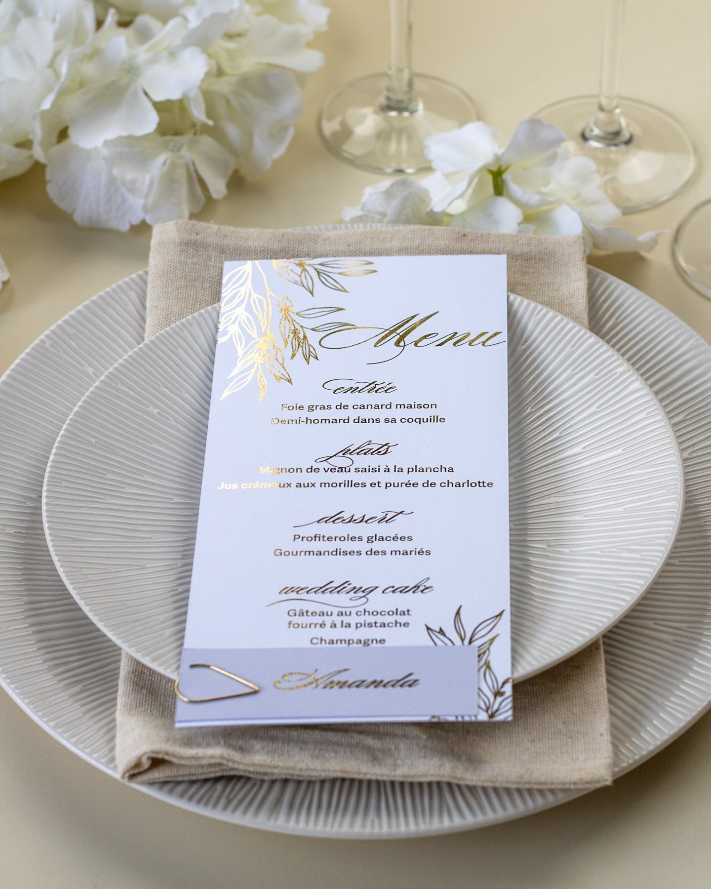 Eva - menu & marque - place - Menu - Luxe Carterie Studio