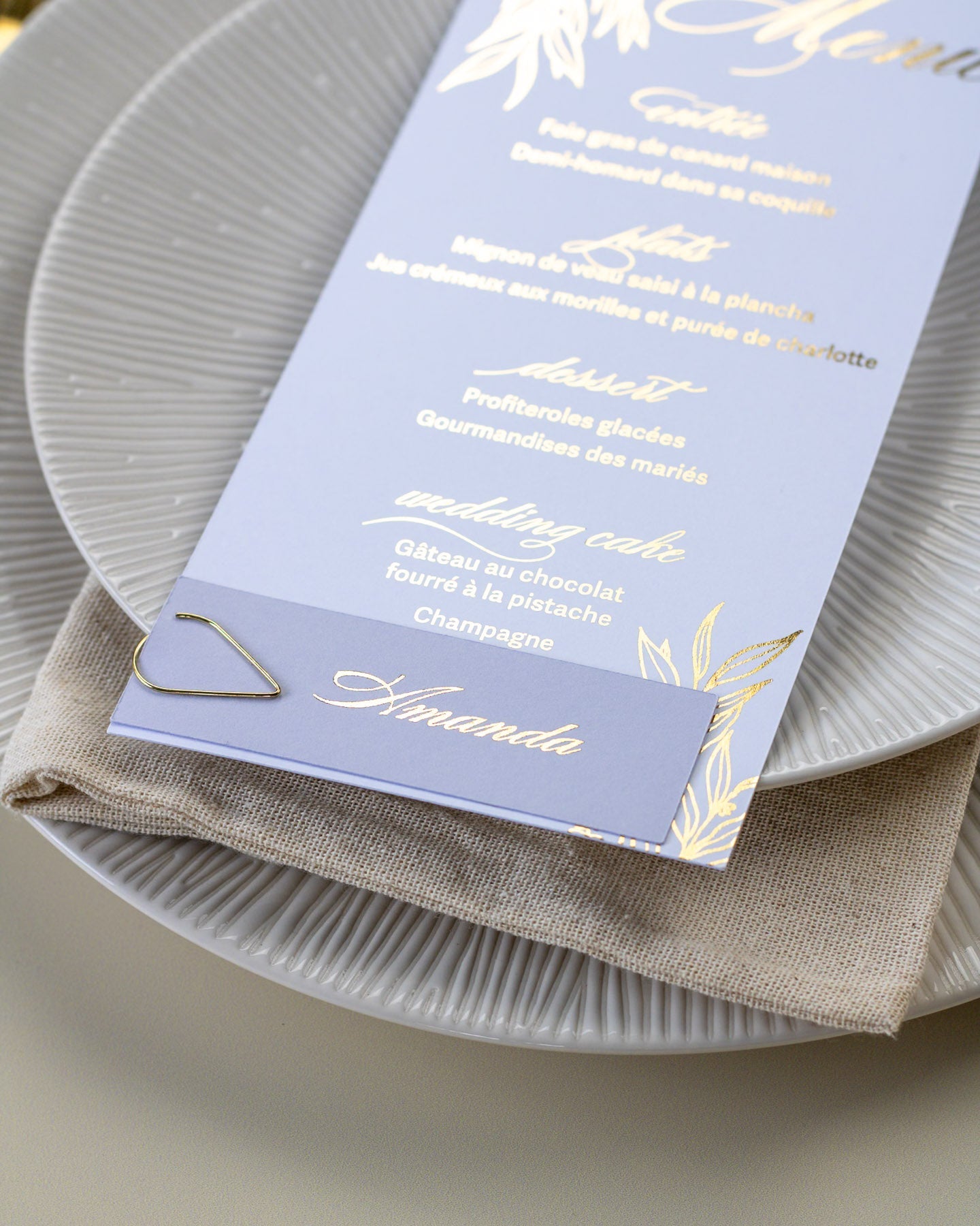 Eva - menu & marque - place - Menu - Luxe Carterie Studio